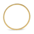 Sterling Shimmer Sterling Silver Gold-tone Flash Gold-plated 93 Stone CZ Bangle Bracelet