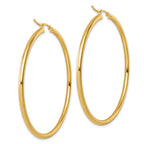 14k Polished 2.5mm Polished Hoop Earrings