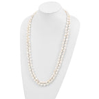 Sophia Jewelers 64 White Baroque Freshwater Pearl Endless Necklace