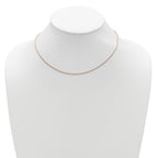 Diamond-Cut Rope Chain in Rose-Plated Sterling Silver, 1.2mm