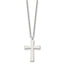Small Cross Pendant Necklace in Stainless Steel