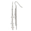 Stainless Steel Polished Cross Drop Dangle Earrings for Women