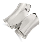 Stainless Steel Polished Hinged Bangle Bracelet for Women