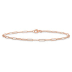 14K Rose Gold Polished Fancy Link Bracelet