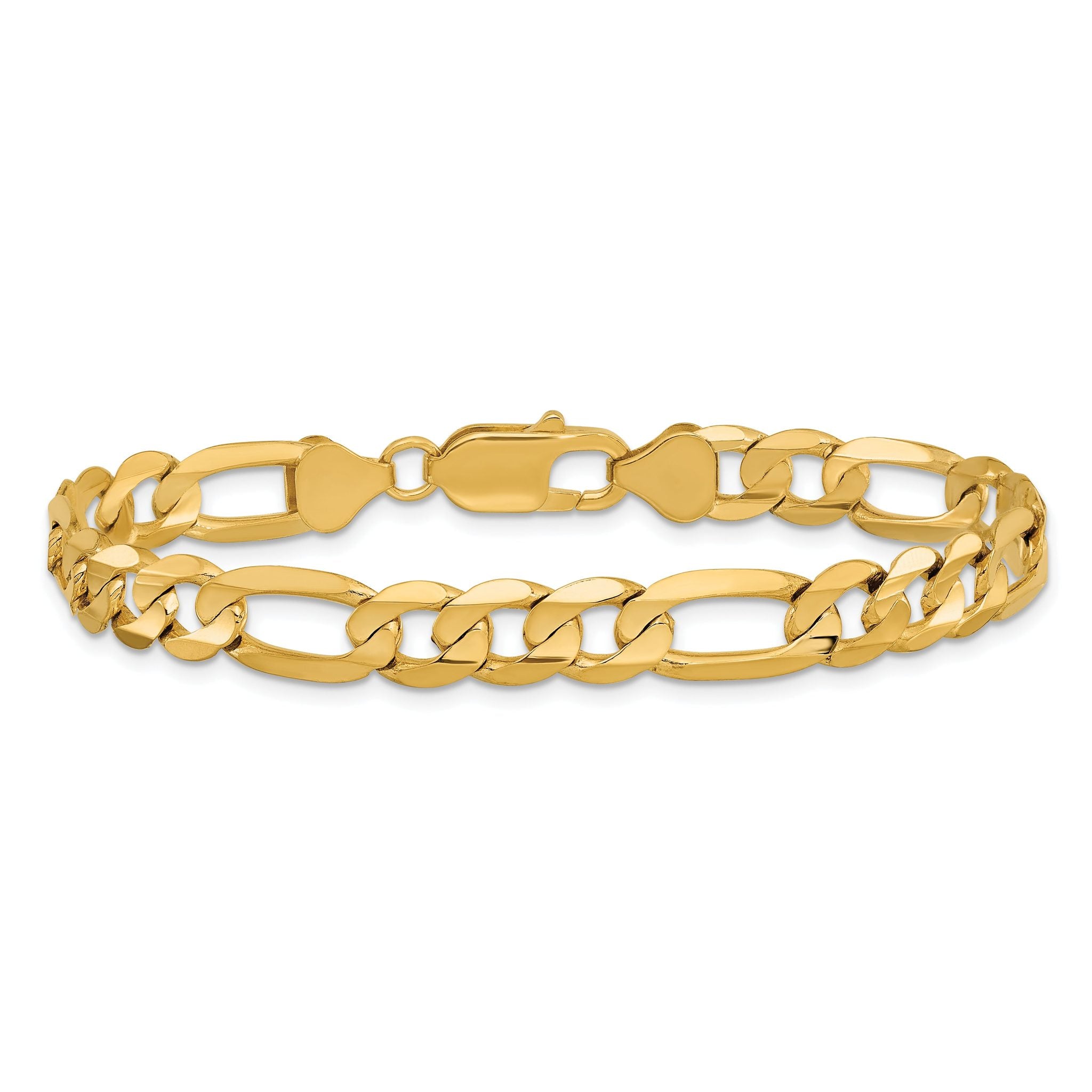 10k 7.5mm Concave Open Figaro Chain Secondary image