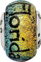 Sterling Silver 925 Dichroic Glass Bead with Radiant Elegance and Versatility