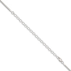 Sterling Silver 2mm Box Chain With Extension