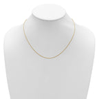 Adjustable Round Cable Chain in 14K Yellow Gold