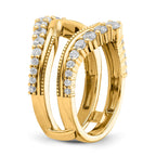 14k 1 1/8 carat Lab Grown Diamond VS/SI+ G+ Complete Ring Guard