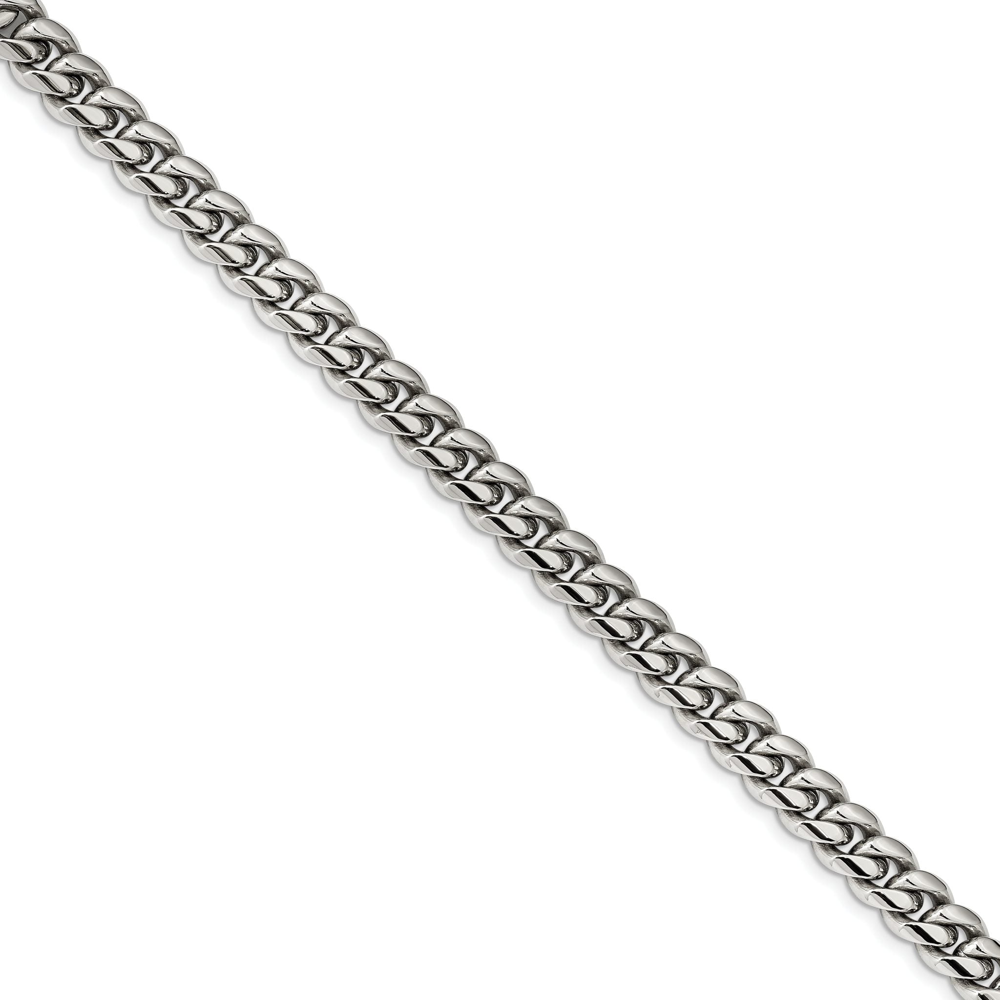 Chisel Stainless Steel Polished 8.25 inch Curb Bracelet Main image