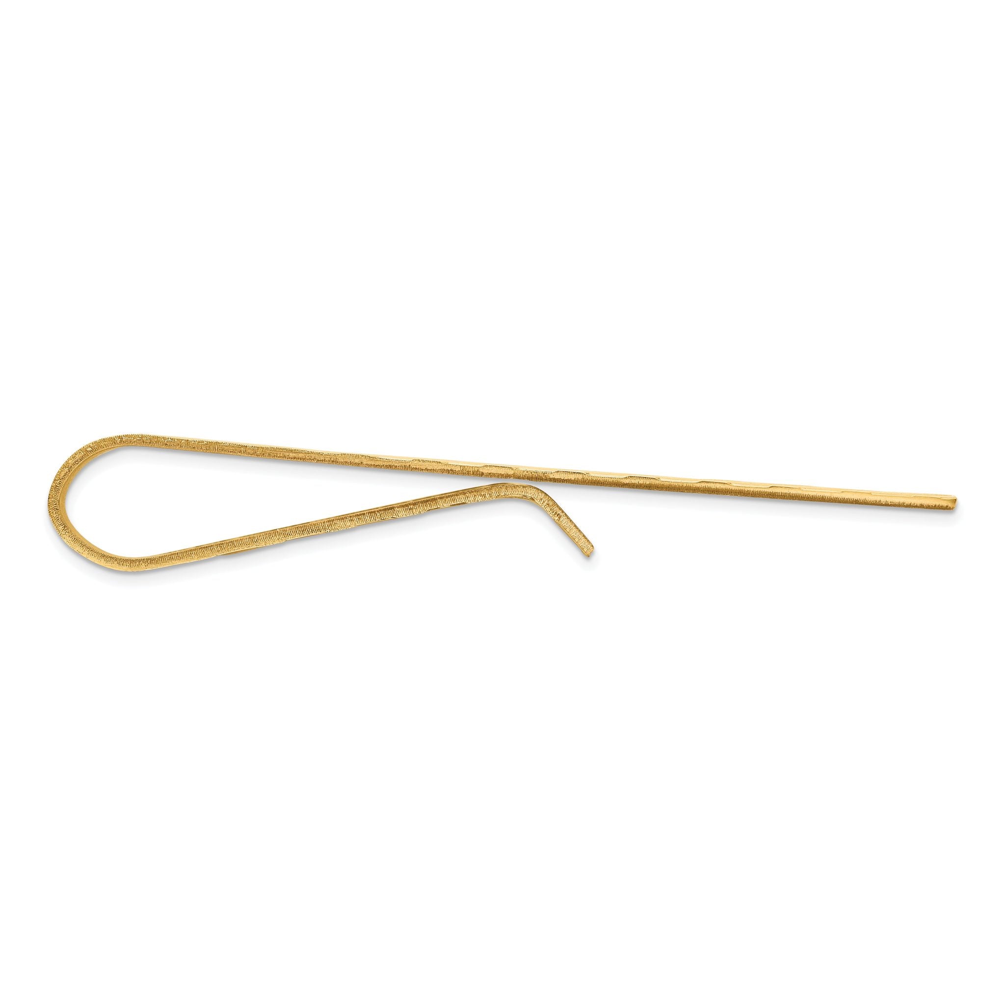 10k Men's Textured Tie Bar Secondary image