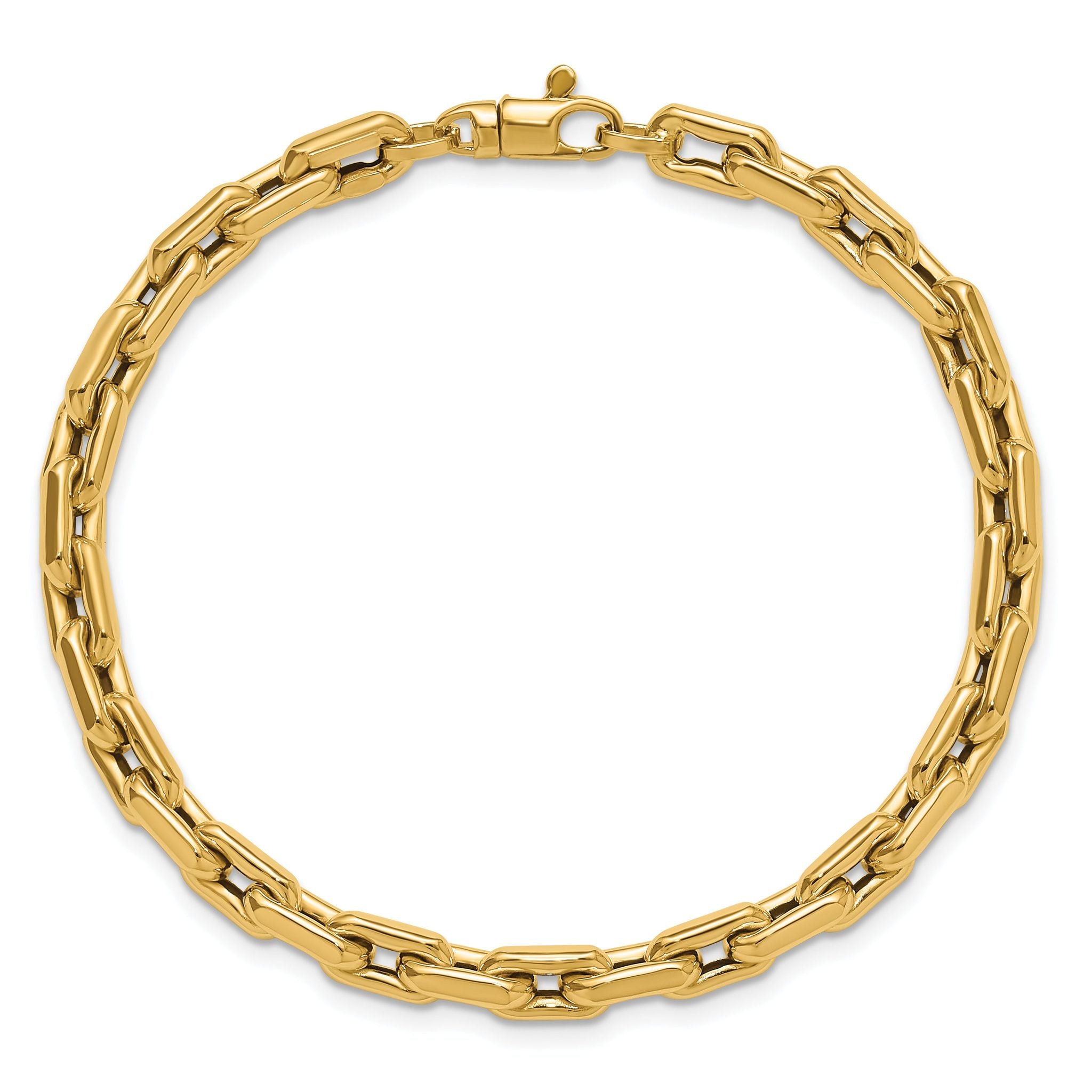 14K Polished Fancy Link Bracelet