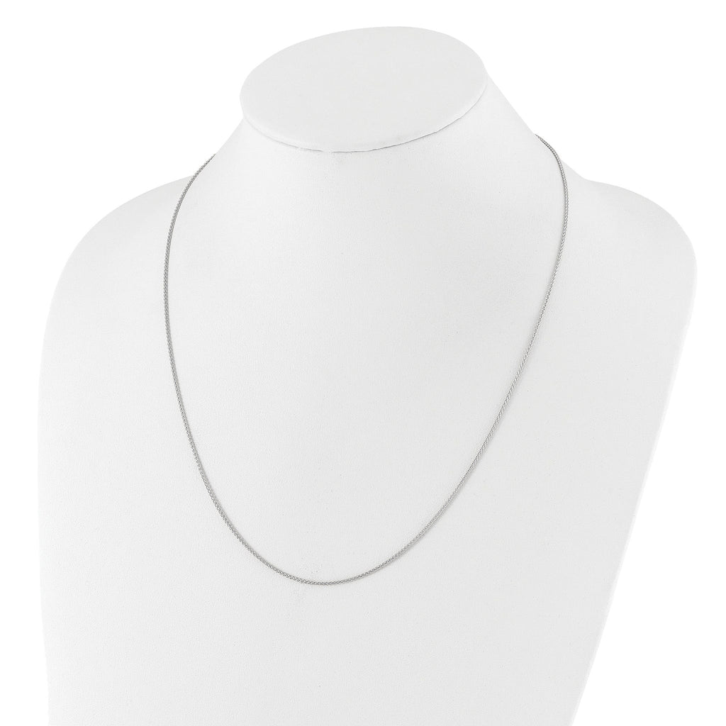Adjustable Spiga Chain in Sterling Silver, 1.3mm