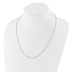 Adjustable Spiga Chain in Sterling Silver, 1.3mm