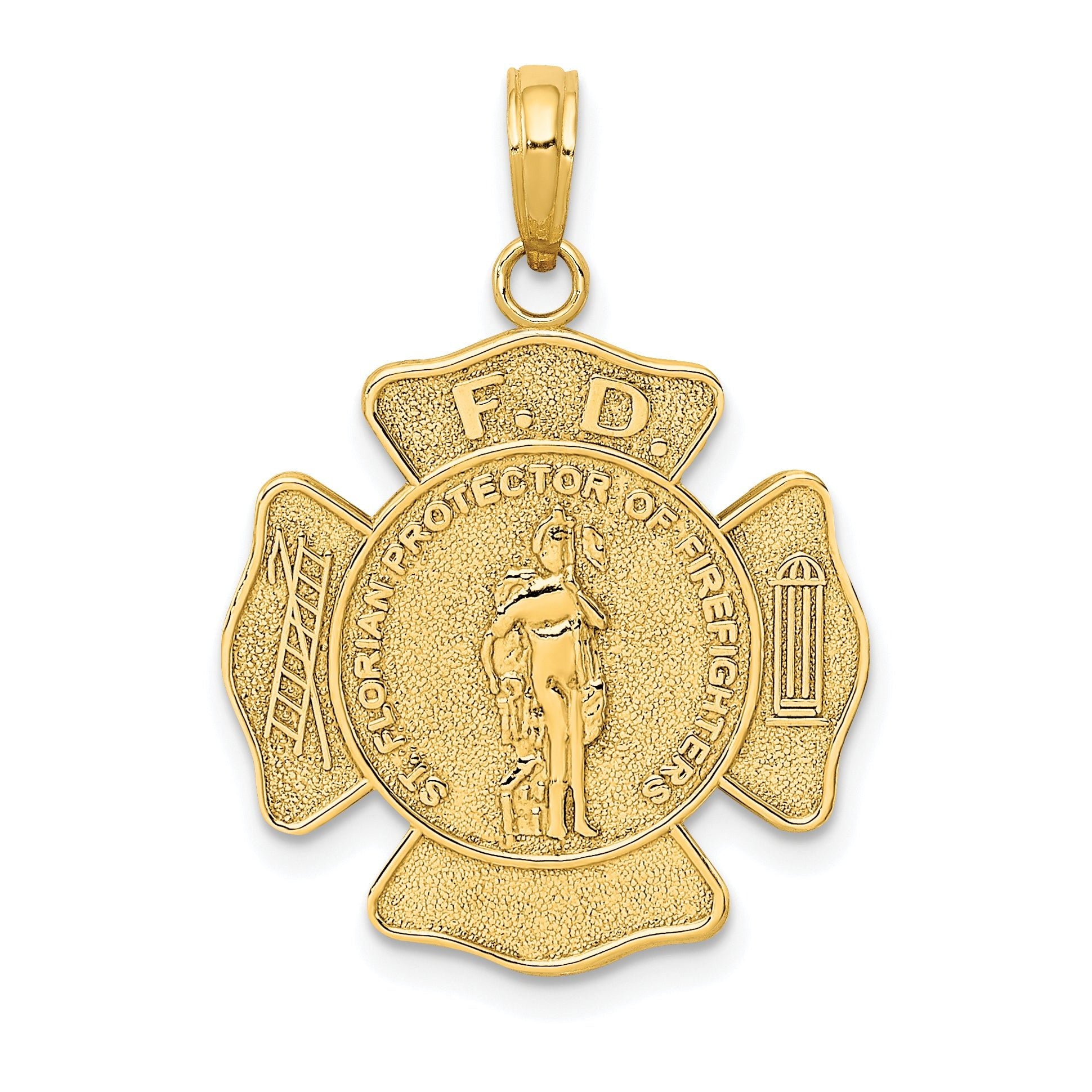 10k St. Florian Protect Us/Fire Dept. Pendant Main image
