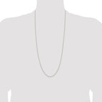 Diamond-Cut Spiga Chain Necklace in Sterling Silver