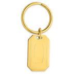 Gold-plated Kelly Waters with Engraveable Area Key Ring