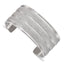 Stainless Steel Polished & Laser Cut Cuff Bangle Bracelet for Women