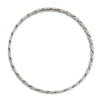Sophia Jewelers Women's Polished Antiqued Sterling Silver Slip-On Bangle