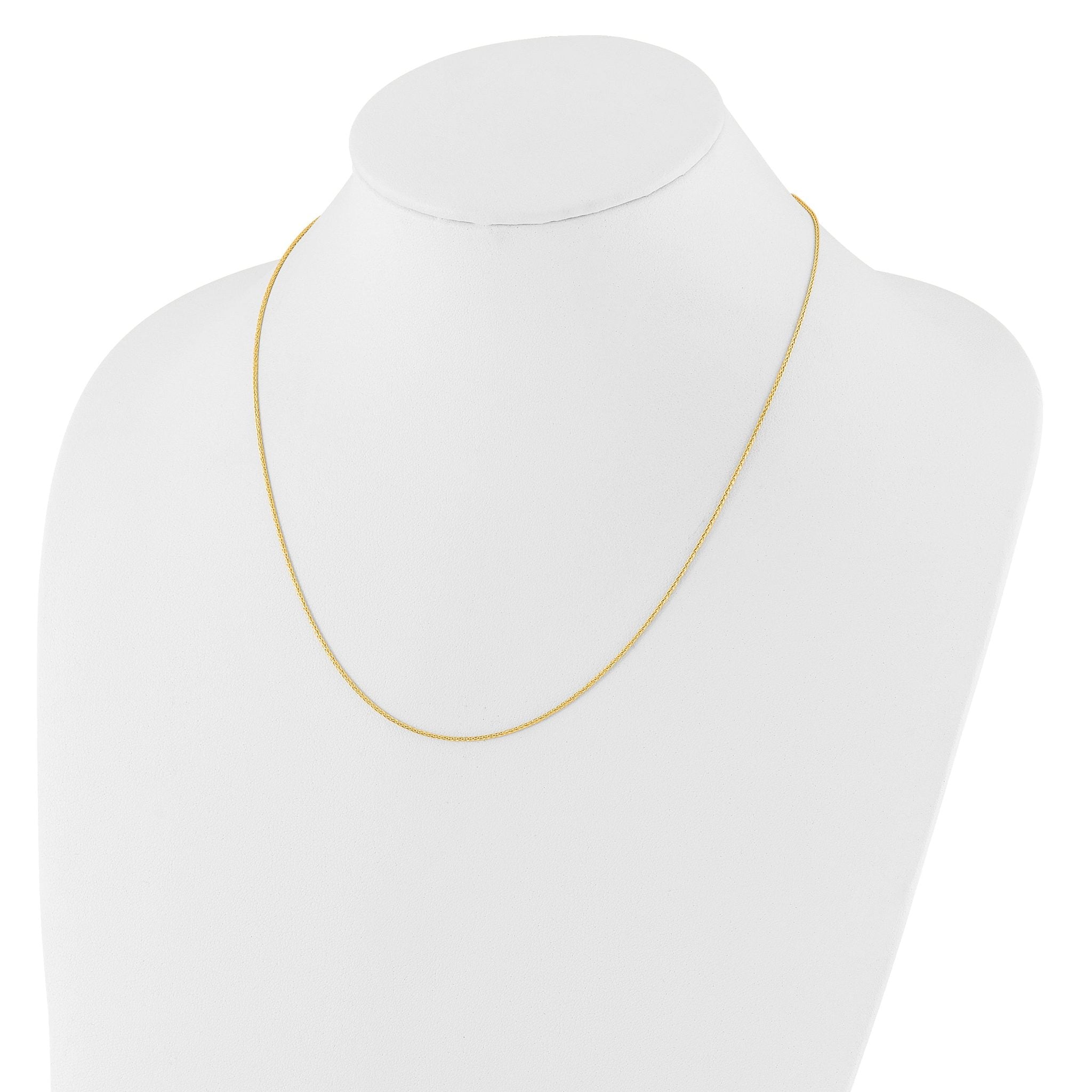 1.0mm 14K Yellow Gold Wheat Chain Secondary image