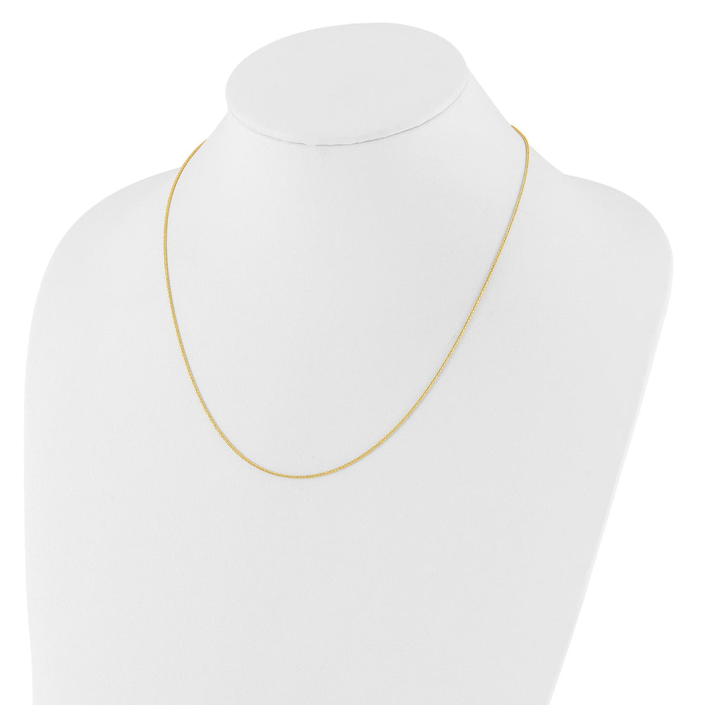 1.0mm 14K Yellow Gold Wheat Chain