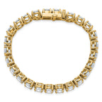 14k 25 carat Lab Grown Diamond VS/SI+ G+ Complete Tennis Bracelet