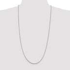 Polished Snake Chain Necklace in Sterling Silver, 1.5mm