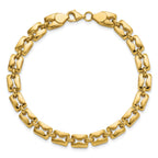 14K Polished Fancy Link Bracelet