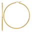 10k Polished 2x65mm Lightweight Tube Hoop Earrings