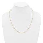14K Gold Filled Adjustable Rolo Chain Necklace in 1.3mm Width