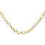 14K Polished Fancy Double-stranded Link Necklace