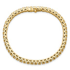 14k Complete 4.65 carat Round AA Diamond 4-prong 7 inch Tennis Bracelet