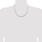 Sterling Silver Rhodium-plated 10.5mm Magic Herringbone Chain