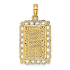 14K King Playing Card Charm