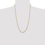 Curb Link Chain Anklet in 10K Yellow Gold, 2.5mm