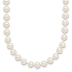 10 Karat 5-6mm White Near-Round Freshwater Cultured Pearl 16 inch Necklace