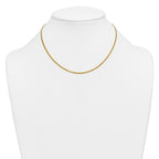Curb Chain Necklace in 14/20 Gold-Filled Yellow Gold, 2mm