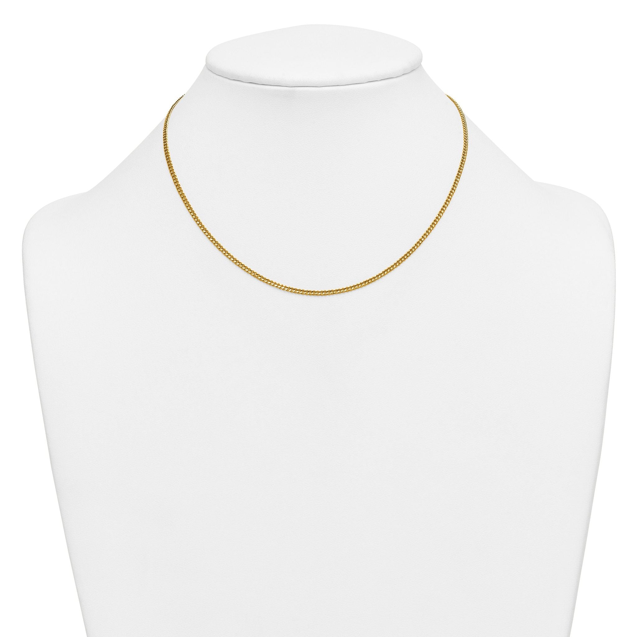 Curb Chain Necklace in 14/20 Gold-Filled Yellow Gold, 2mm