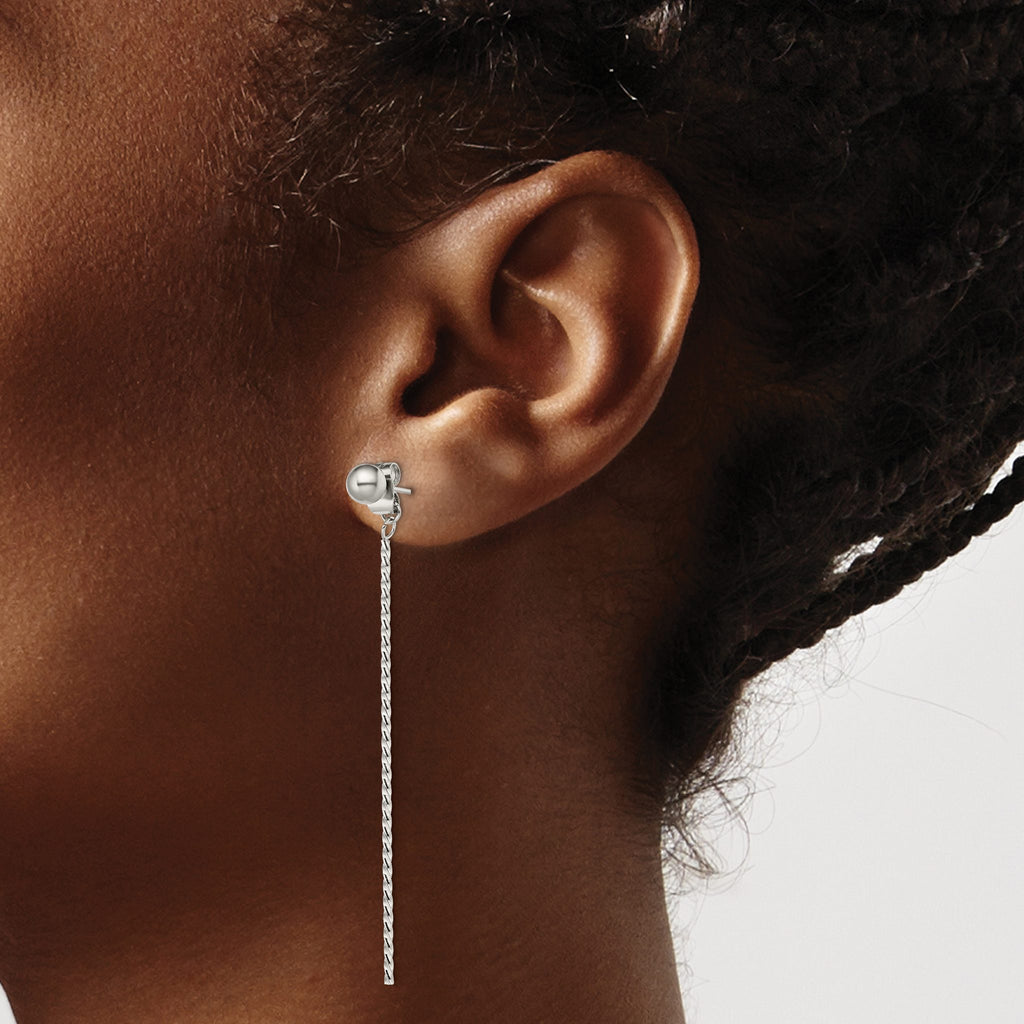 Stainless Steel Polished Drop Dangle Earrings for Women