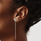 Stainless Steel Polished Drop Dangle Earrings for Women