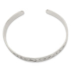 Sophia Jewelers Sterling Silver Celtic Cuff Bracelet Engravable Unisex Design