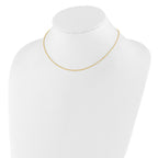 Adjustable Singapore Chain in 10K Yellow Gold, 1.25mm