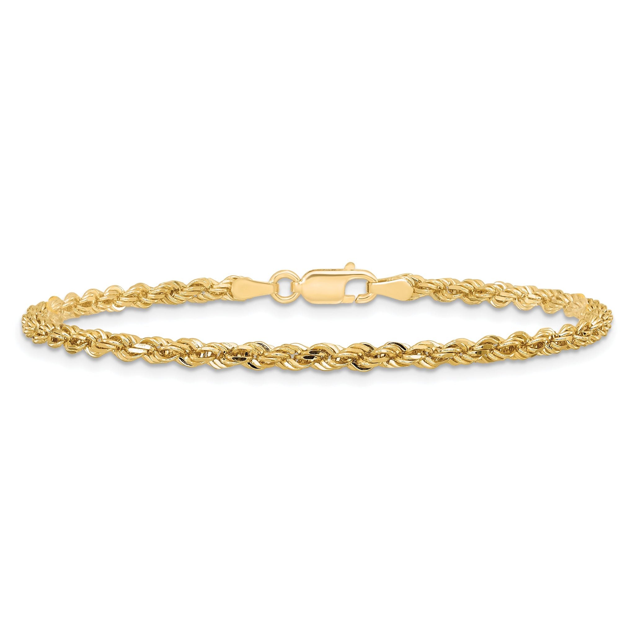 10K Yellow Gold 3.0mm Rope Chain