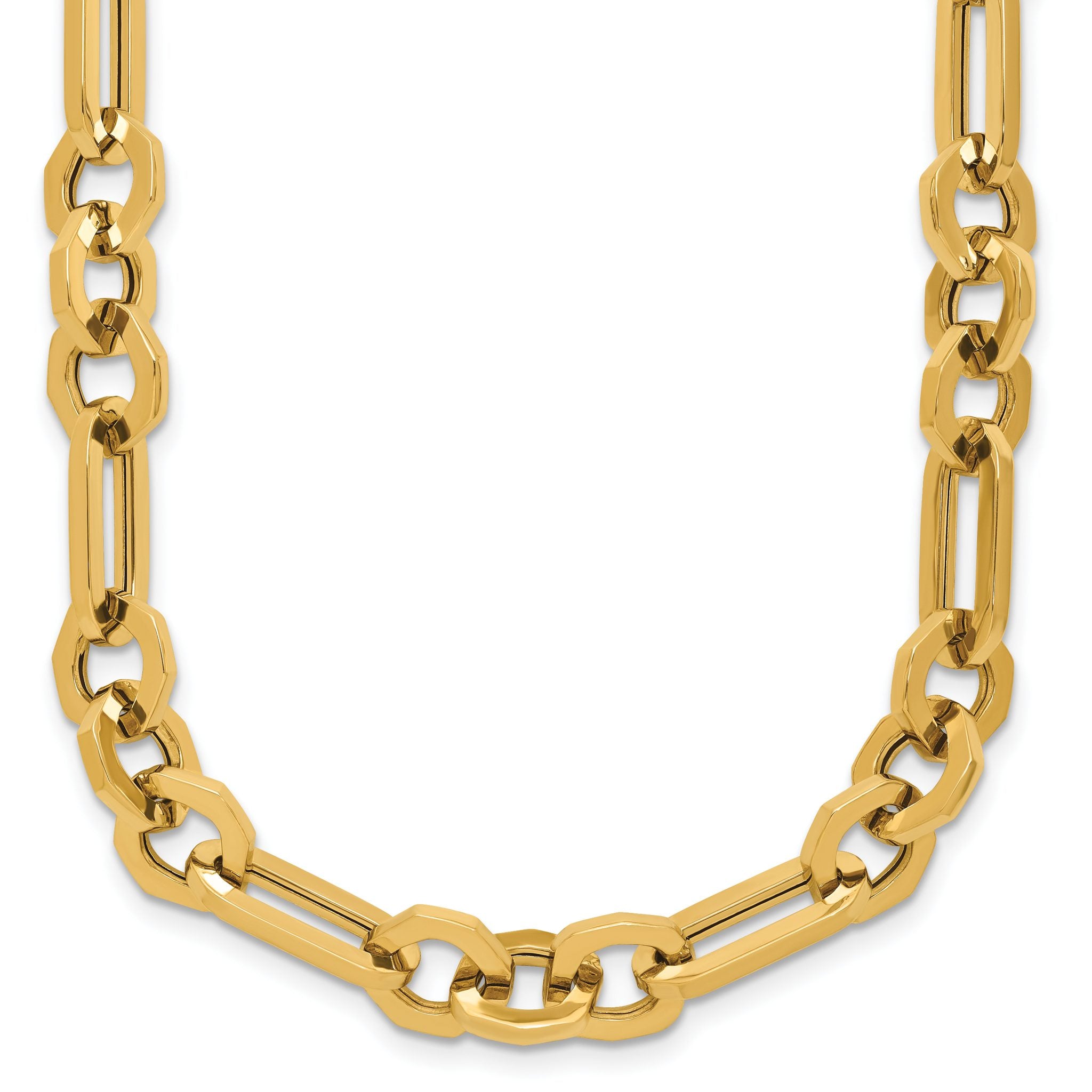 14K Polished Fancy Link Necklace Main image