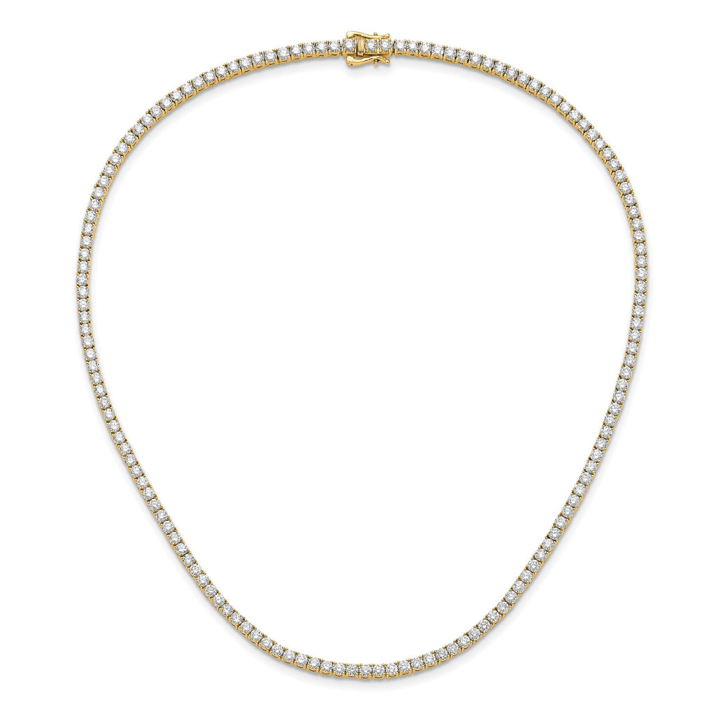 14k 10 carat Lab Grown Diamond VS/SI+ G+ Complete 16 inch Tennis Necklace