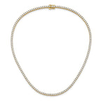 14k 10 carat Lab Grown Diamond VS/SI+ G+ Complete 16 inch Tennis Necklace