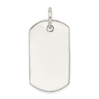 Sophia Jewelers 925 Sterling Silver Polished Anti-Tarnish Dog Tag Pendant