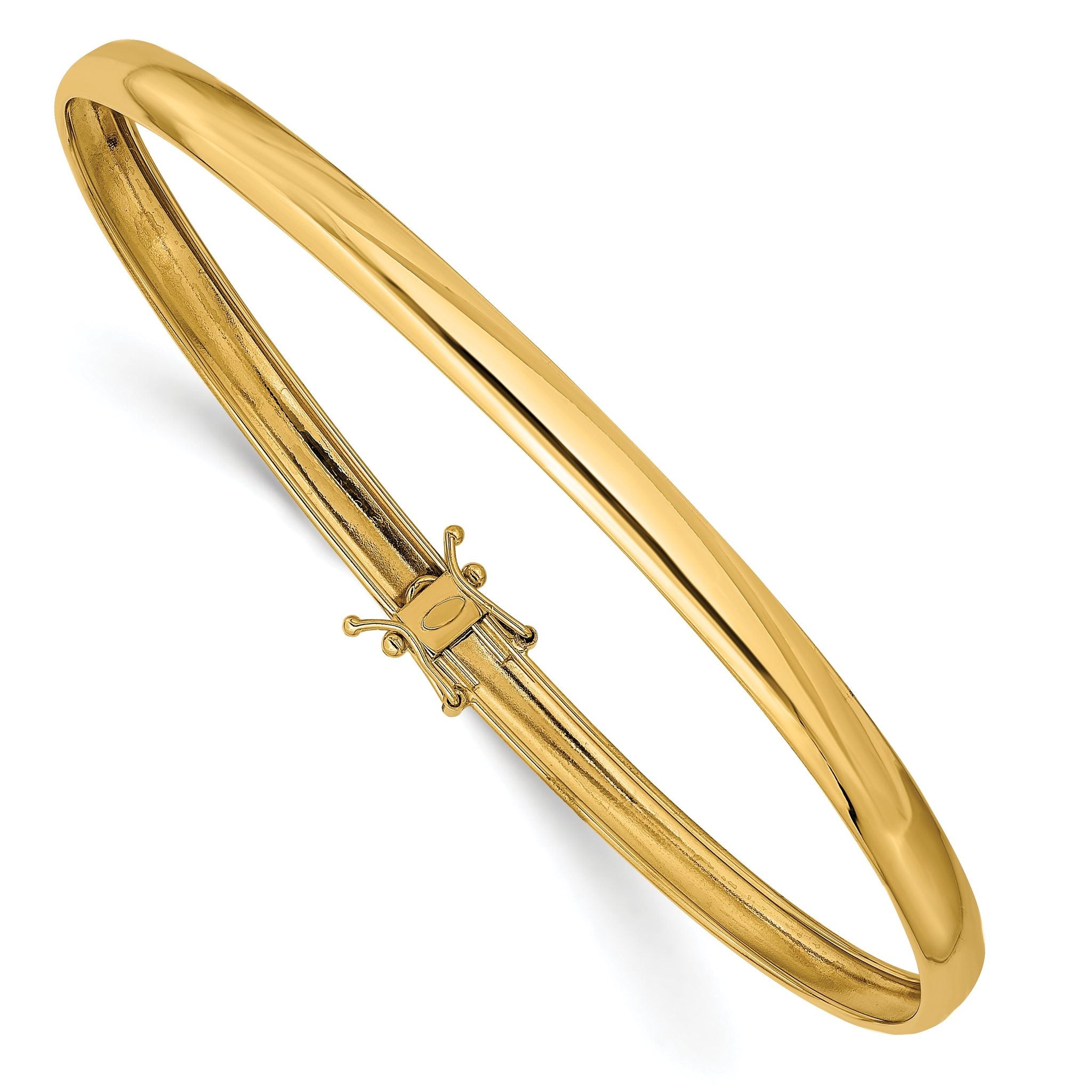 14K Yellow Gold Polished Flexible Bangle Main image