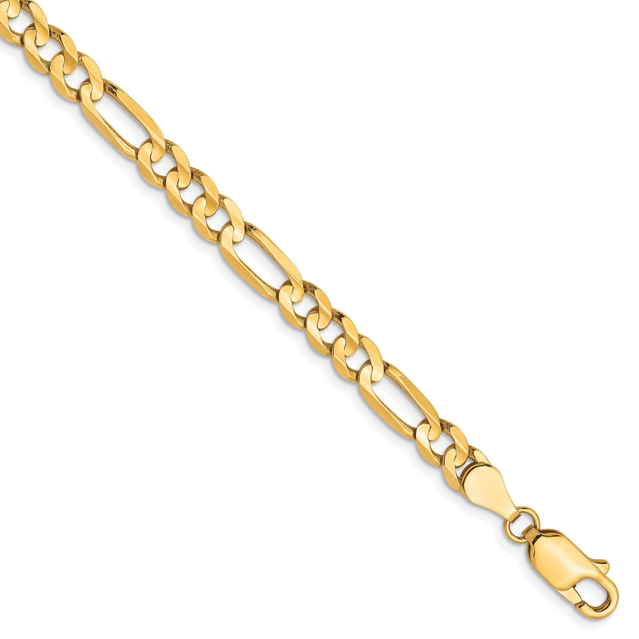 10K 4.5mm Concave Figaro Chain Main image