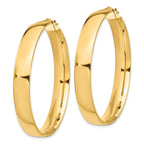 14k High Polished 7mm Hoop Earrings